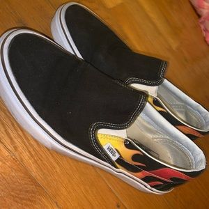 Vans “Flame” Slip on